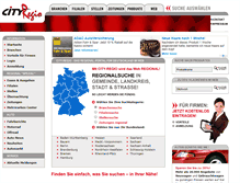 Tablet Screenshot of city-regio.de